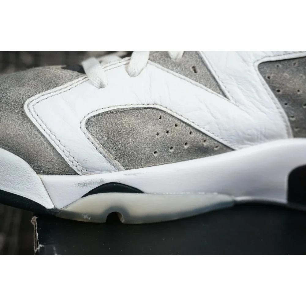 Nike Air Jordan 6 VI Retro LTR Flint White Concord Black Grey Mens Size 12 WOBOX